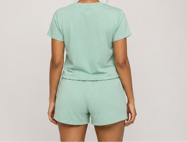 Mint Green LOVE Two-Piece Lounge Set — image 2