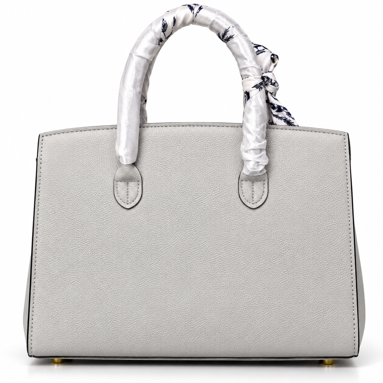 Vivienne Scarf-Wrapped Structured Satchel Bag — image 2