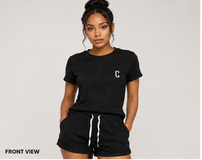 Women’s Ribbed Two-Piece Lounge Set