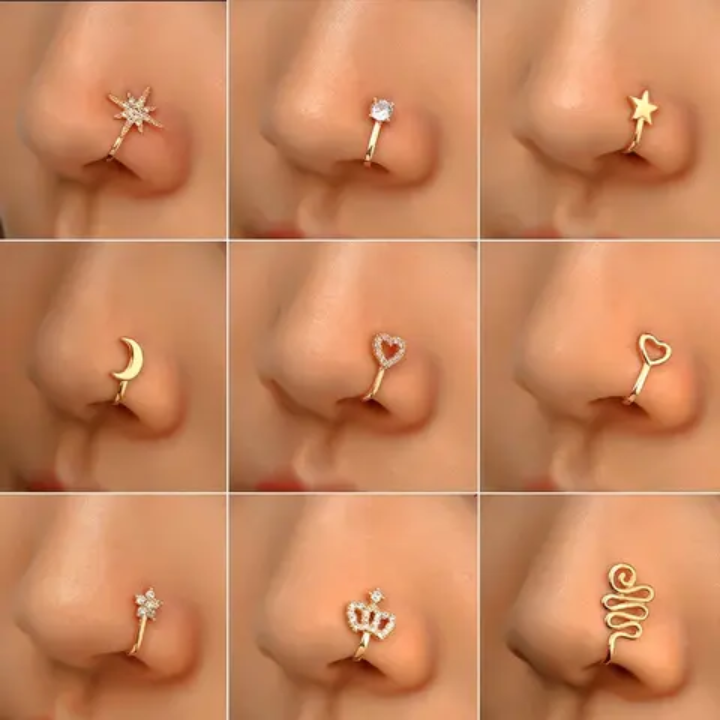 Non-piercing Clip-on Ear/Nose Ring