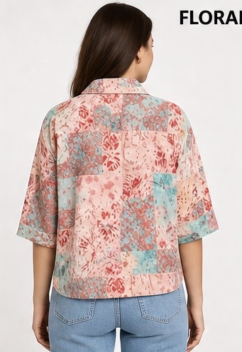Ladies Floral Print Shirt — image 2