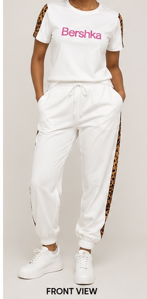 LEOPARD PANEL TWO-PIECE SET