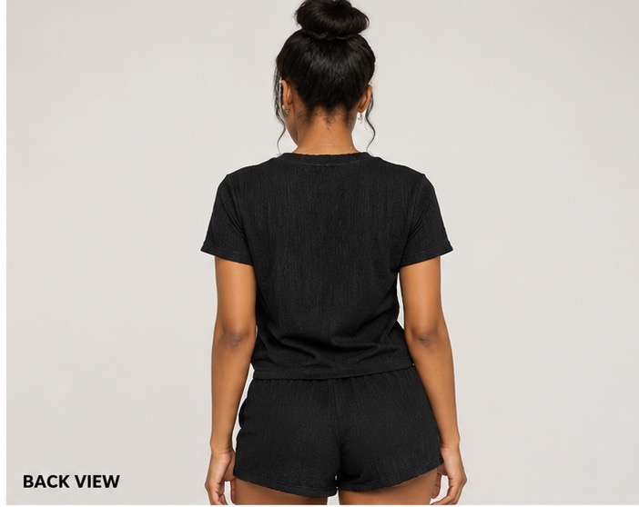 Women’s Ribbed Two-Piece Lounge Set — image 3
