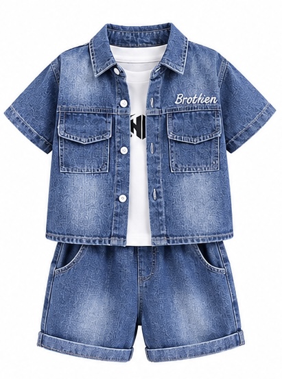Kids Blue Jeans Outfit for Boys — image 1