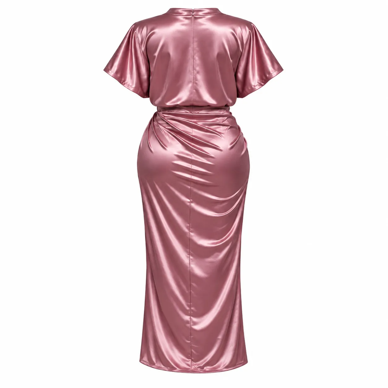 Rose Satin Elegance Dress — image 2
