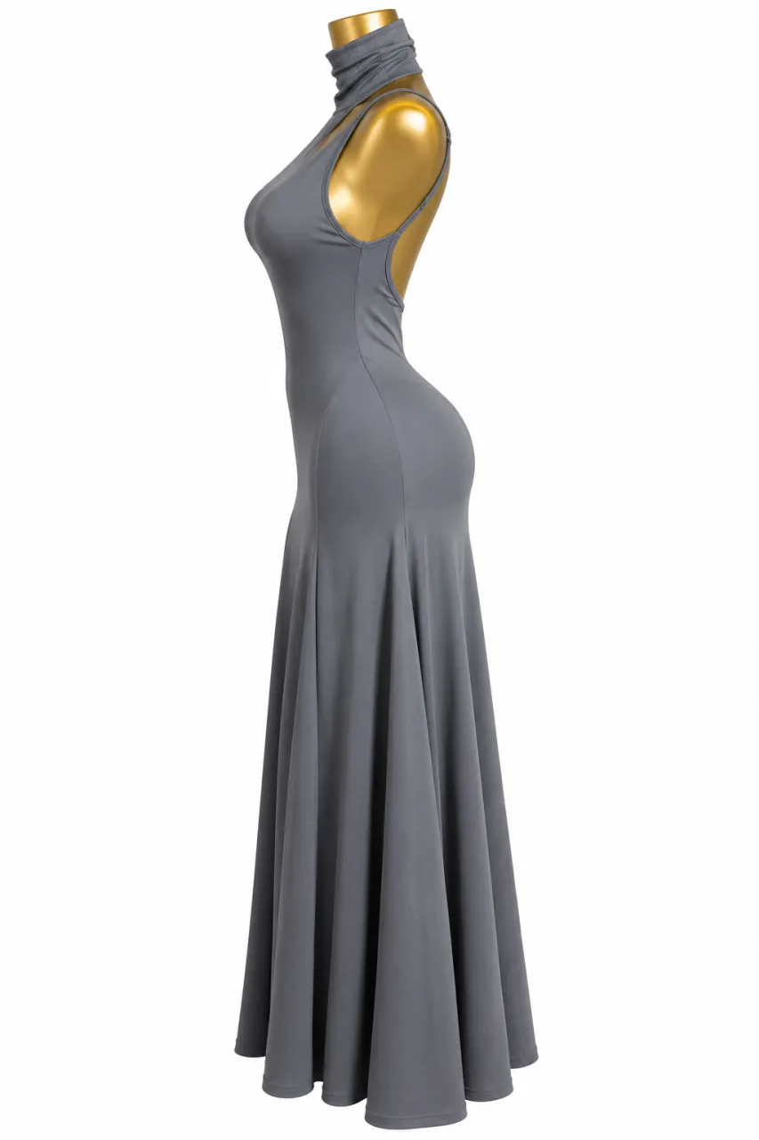 The Seraphina High-Neck Sleeveless  Dress — image 3