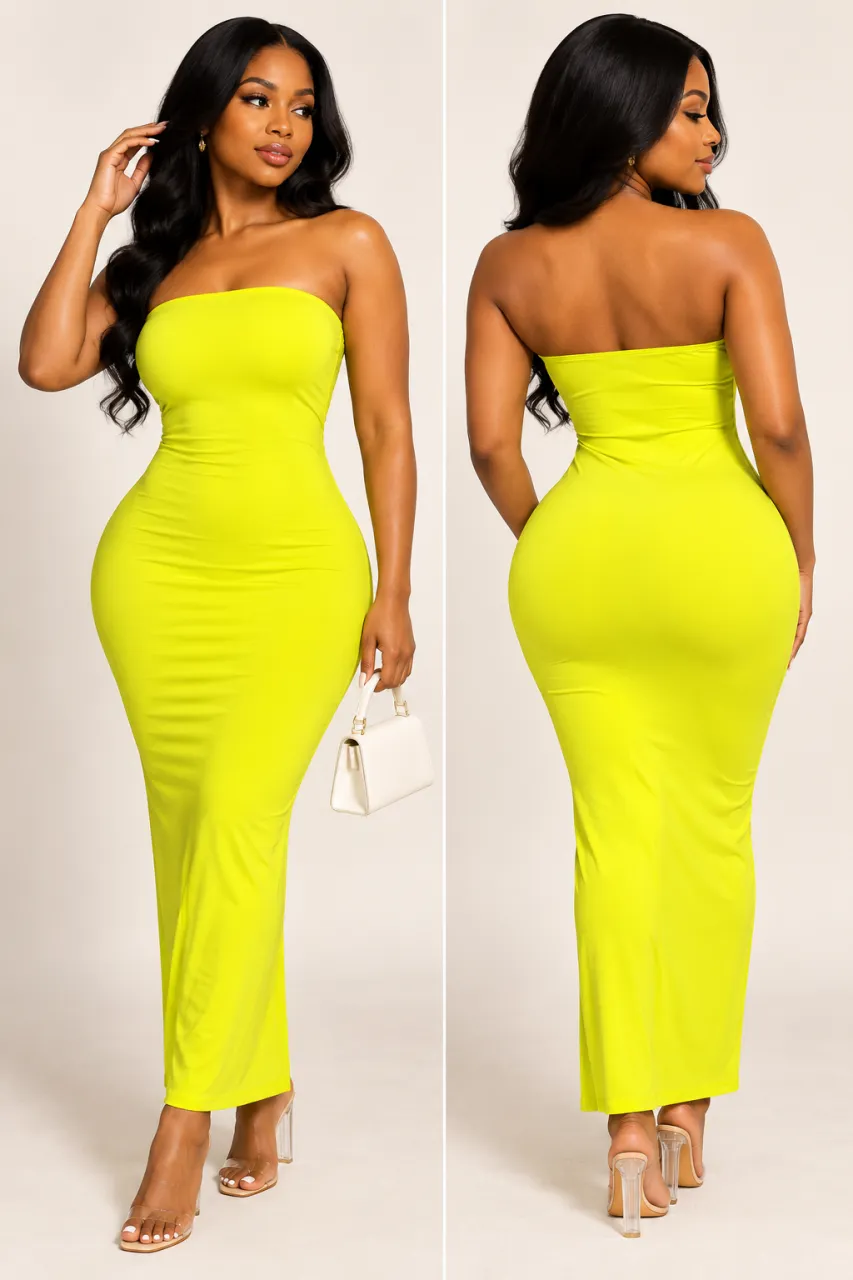 Glow Strapless Maxi Dress — image 3