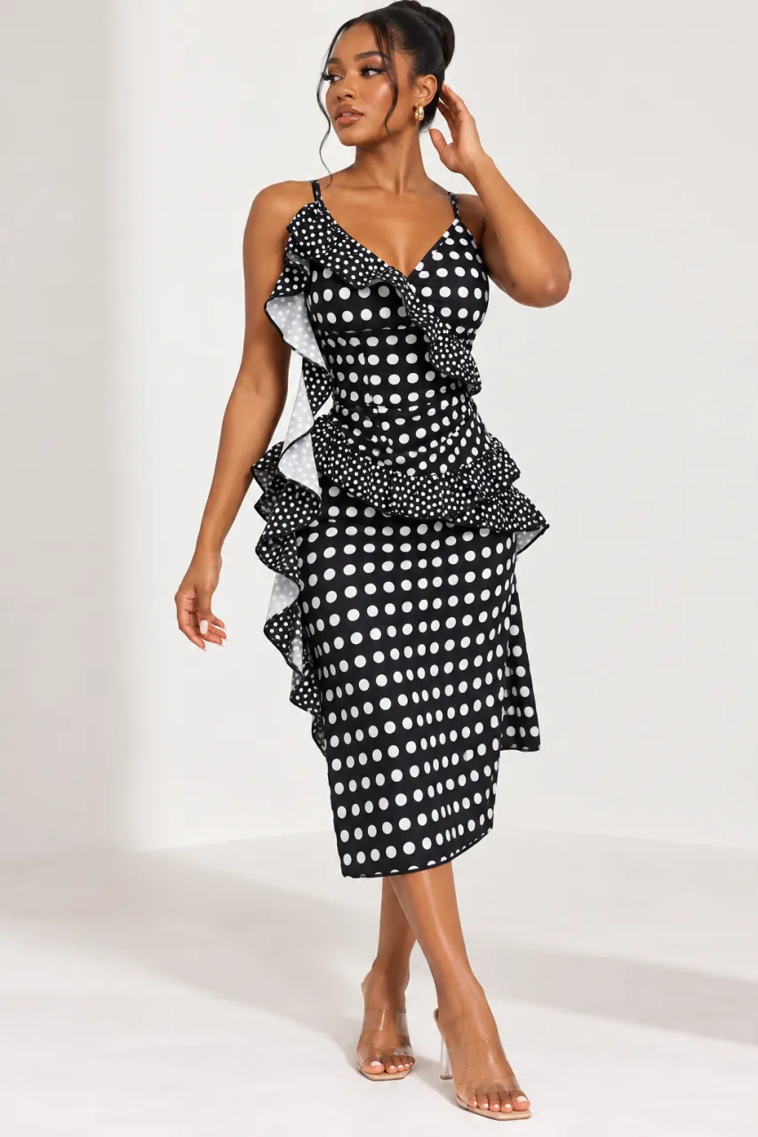 Polka Dot Ruffle Dress — image 1