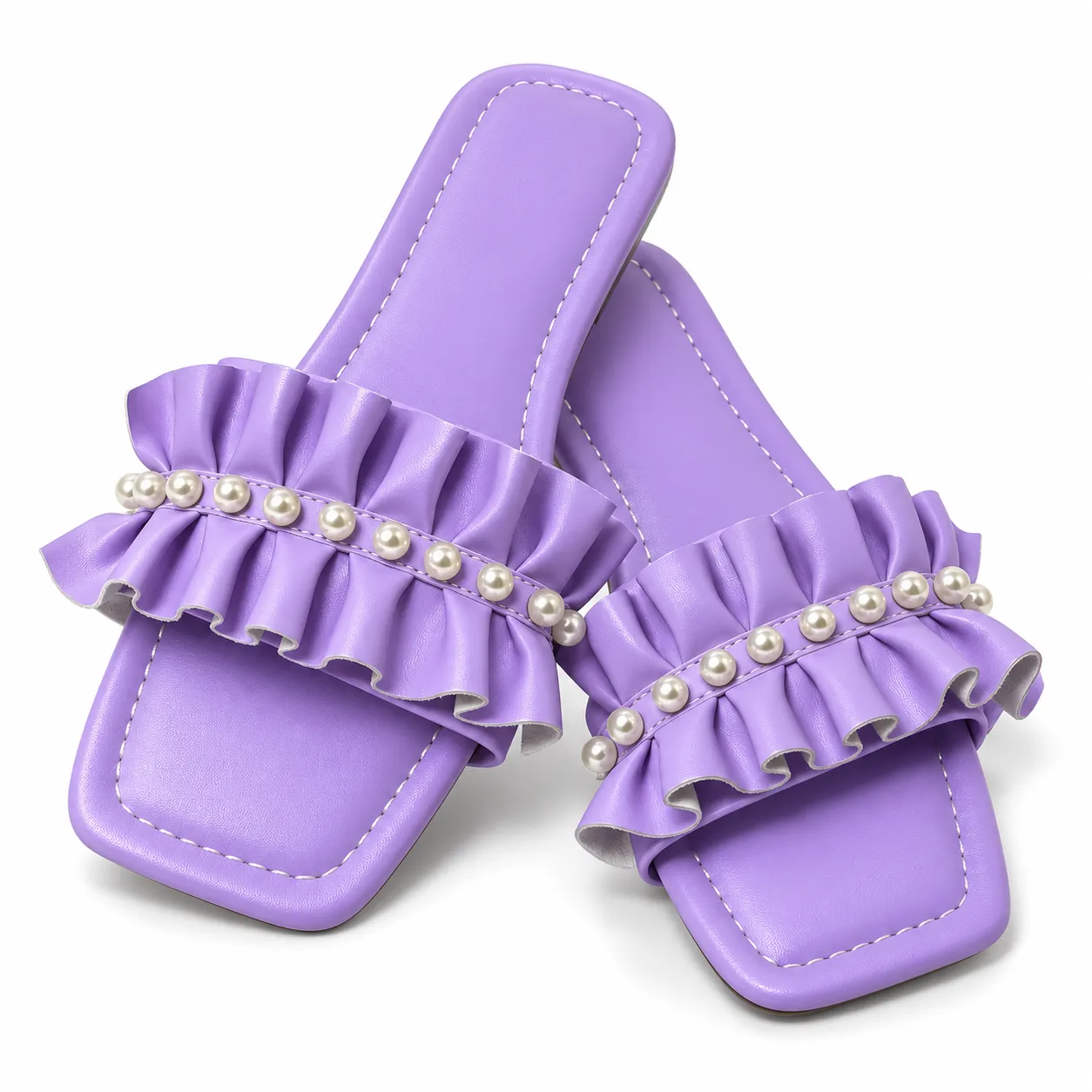 Ladies Pearl & Pleat Slide — image 2
