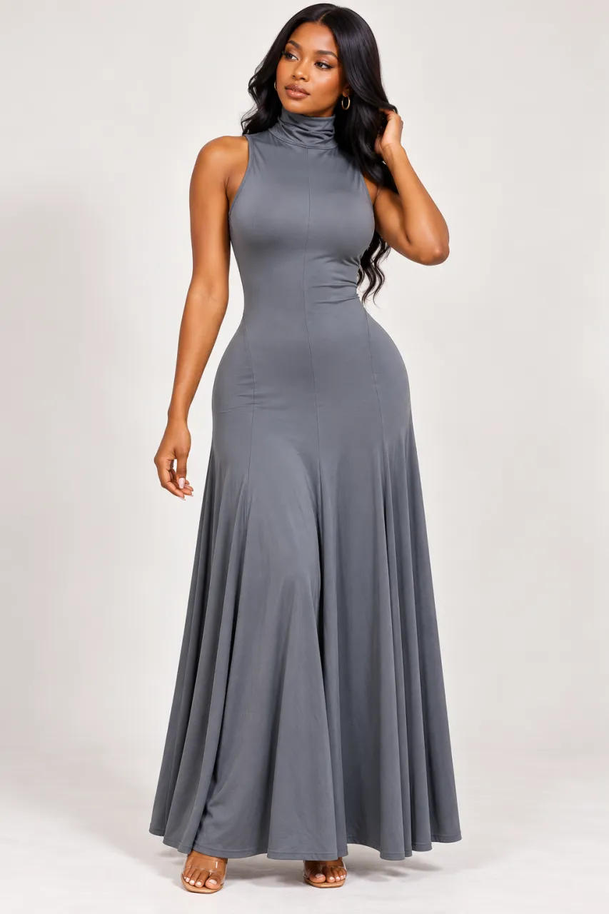 The Seraphina High-Neck Sleeveless  Dress — image 1