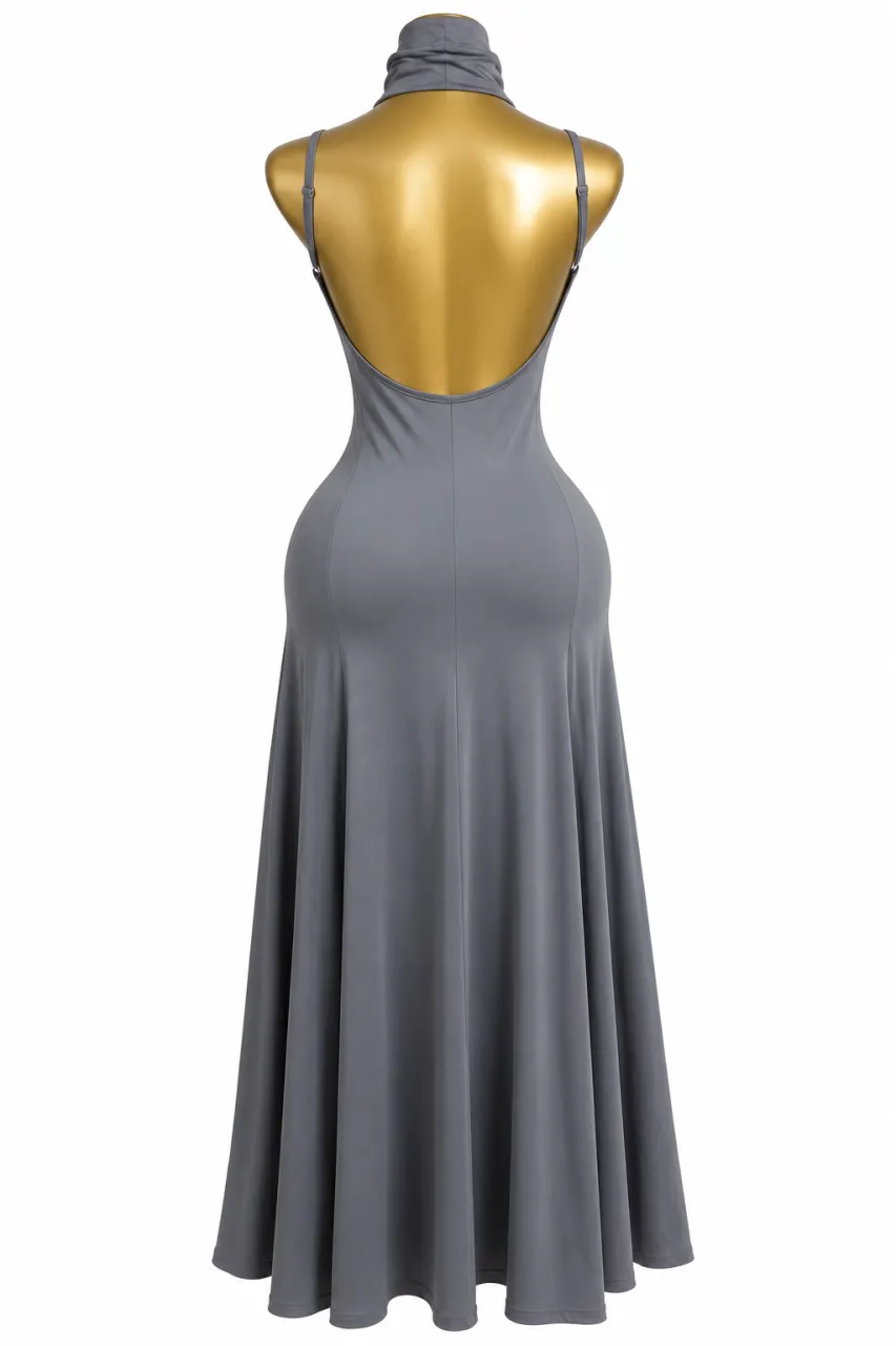 The Seraphina High-Neck Sleeveless  Dress — image 4