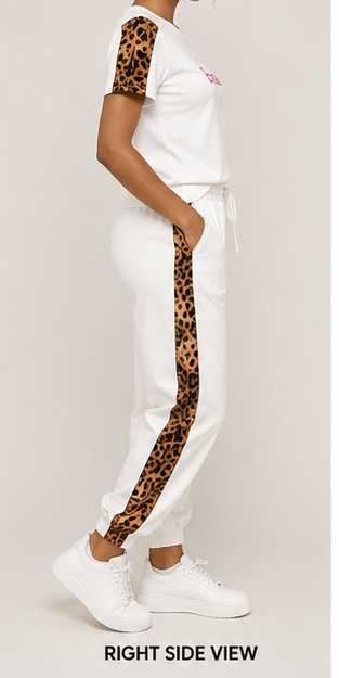 LEOPARD PANEL TWO-PIECE SET — image 2